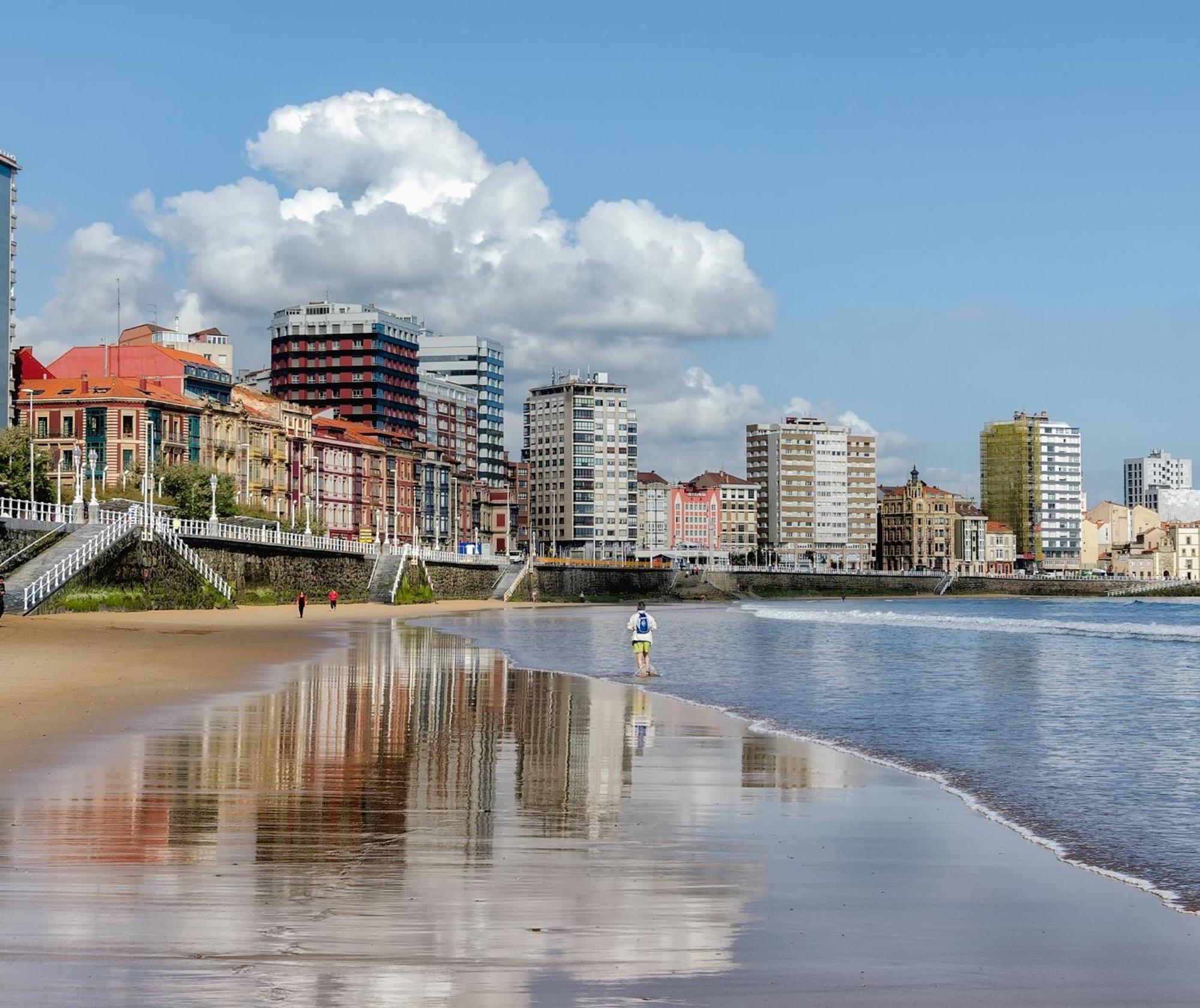Esmex Playa - Amplio Y Hermoso Piso Pegado A La Playa, 3Hab - Vut-4228-As Gijon Exterior photo